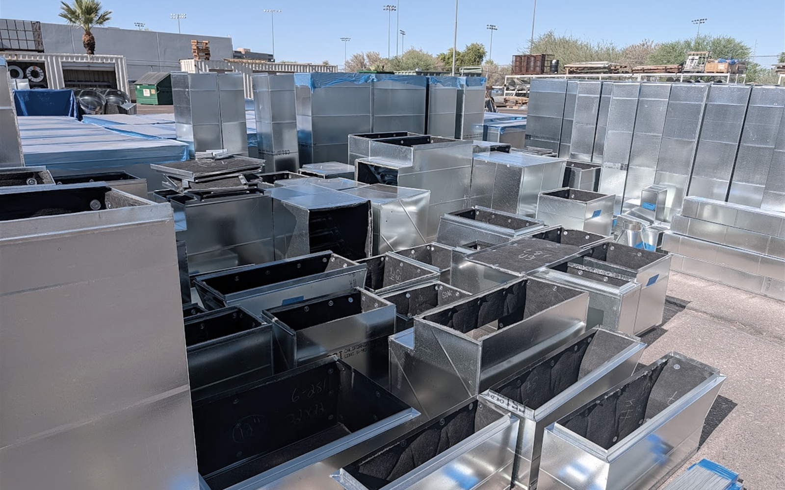 Pittsburgh lock seam galvanized ductwork